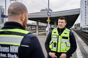 Sicherheitsteams im Einsatz am Essener Hbf