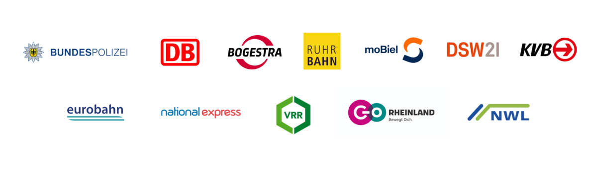 Logos der Verkehrsunternehmen